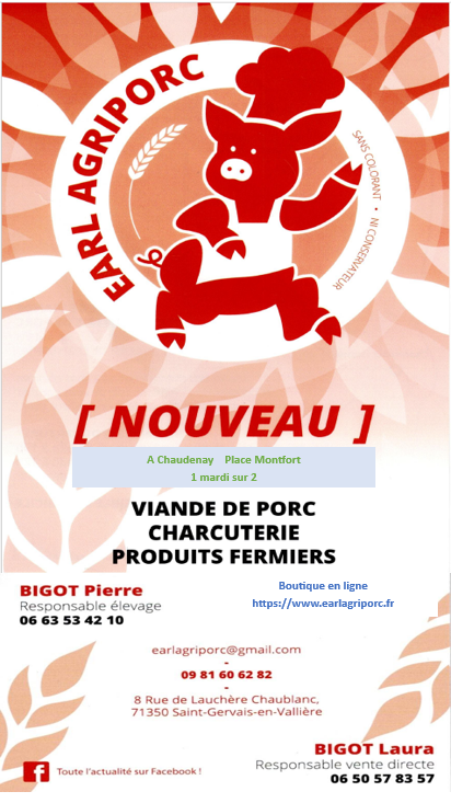 Vente viandes Place Montfort 1 mardi sur 2