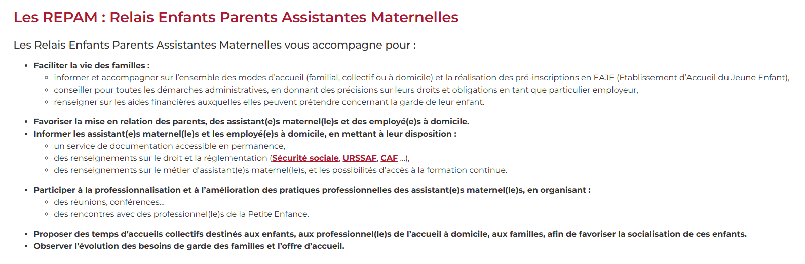 Calendrier REPAM Septembre et Octobre 2025