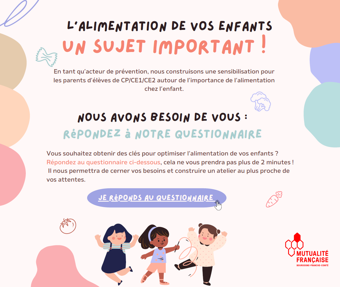 Enquête sur l'alimentation des enfants