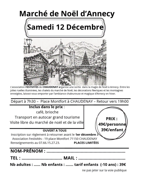 Flyer inscription