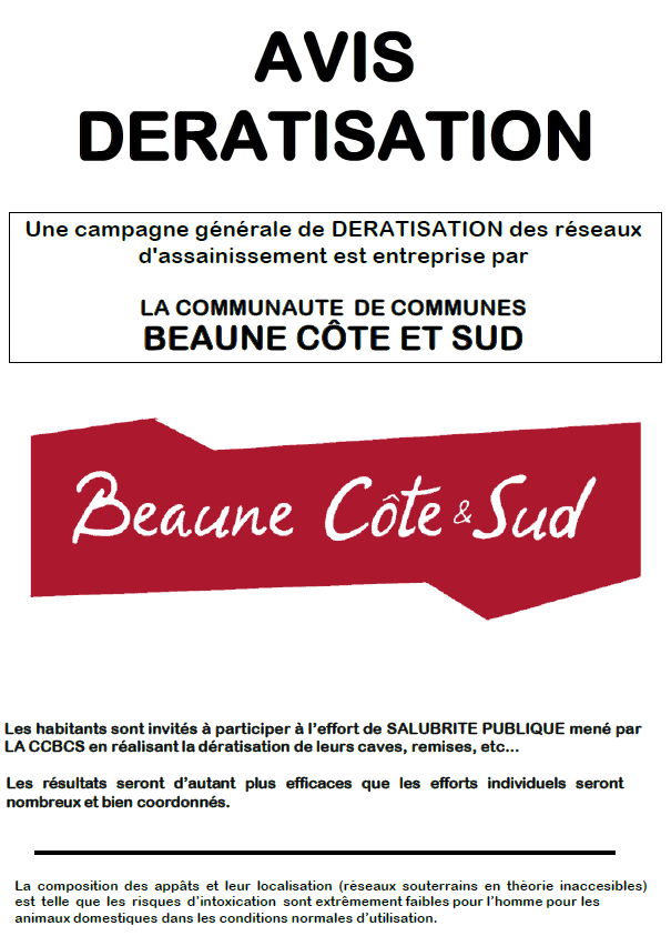 Campagne de dératisation semaine 45 sur Chaudenay