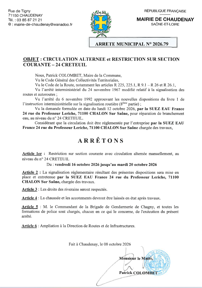 Circulation alternée 24 Créteuil